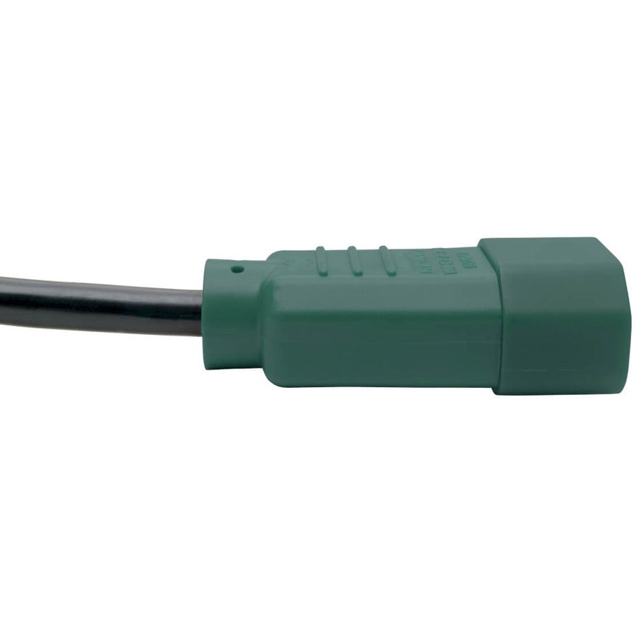 Eaton Tripp Lite Series PDU Power Cord, C13 to C14 - 10A, 250V, 18 AWG, 4 ft. (1.22 m), Green