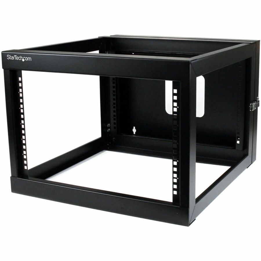 StarTech.com 4-Post 6U Hinged Wall-Mount Network Rack, 19