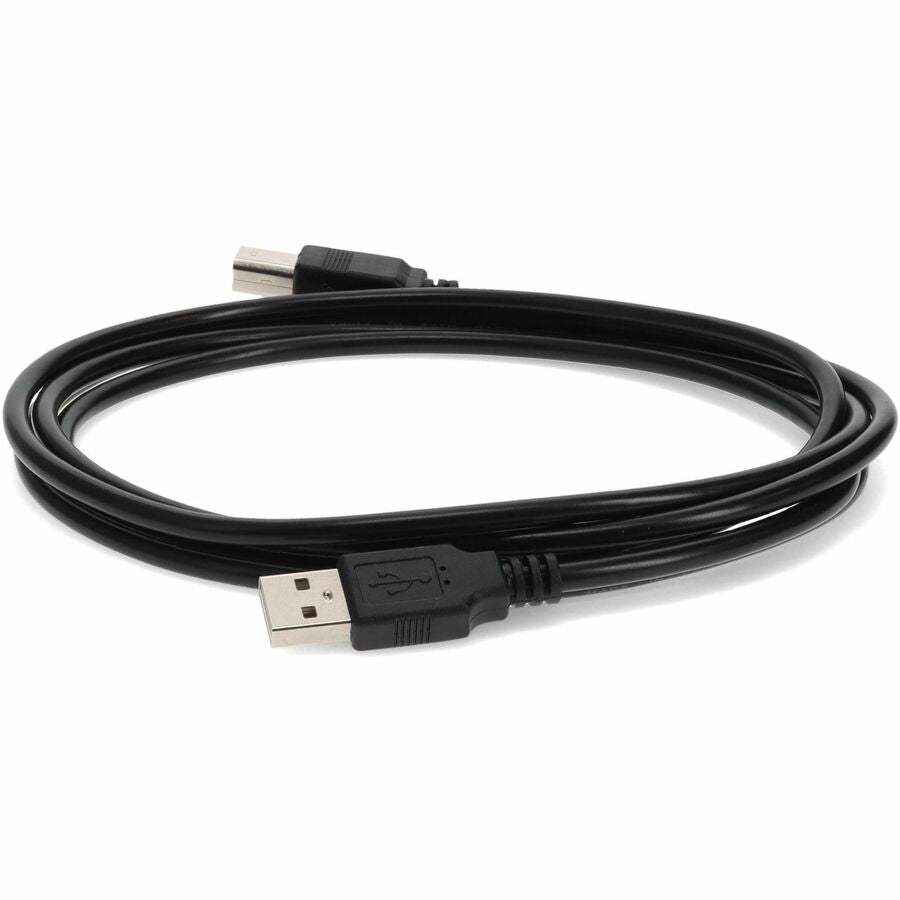 AddOn 5-Pack of 15ft USB 2.0 (A) Male to USB 2.0 (B) Male Black Cables