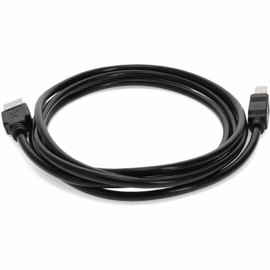 AddOn 5-Pack of 15ft USB 2.0 (A) Male to USB 2.0 (B) Male Black Cables