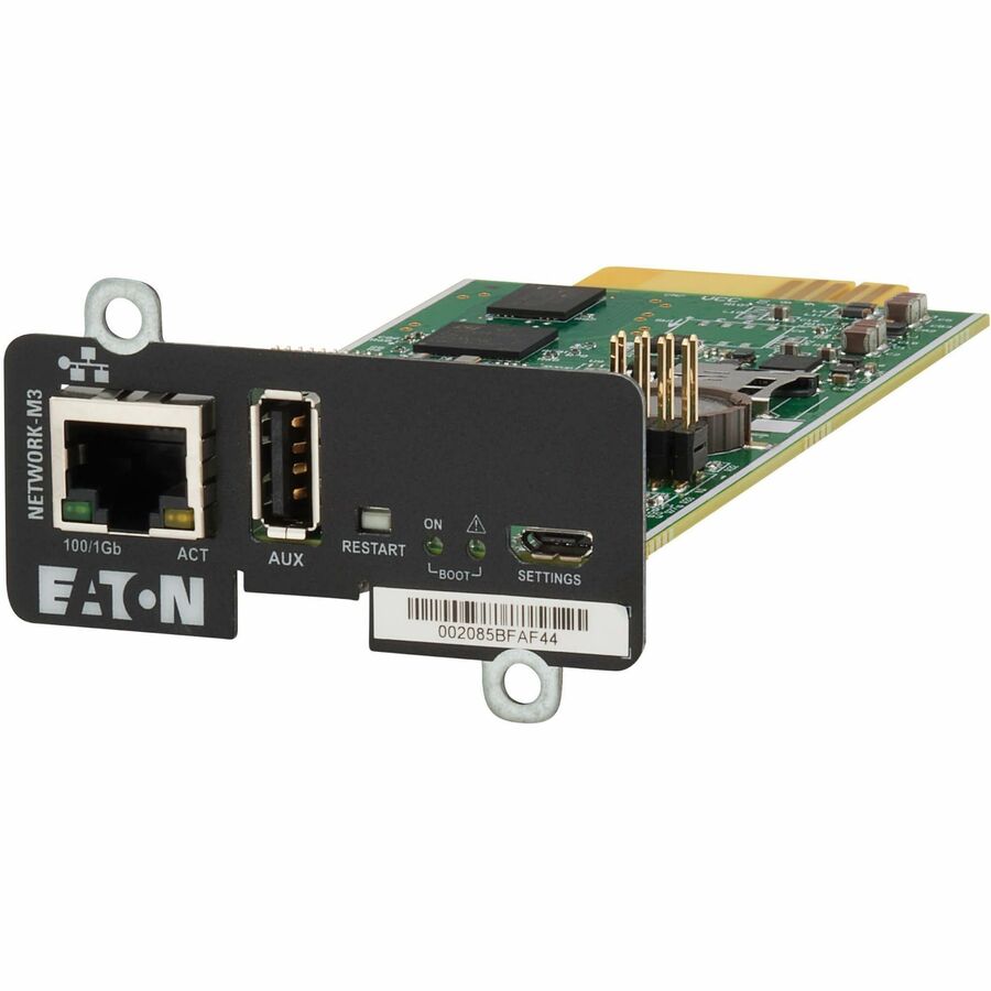 Eaton Cybersecure Gigabit NETWORK-M3 Card for UPS and PDU, UL 2900-1 and IEC 62443-4-2 Certified Network Card