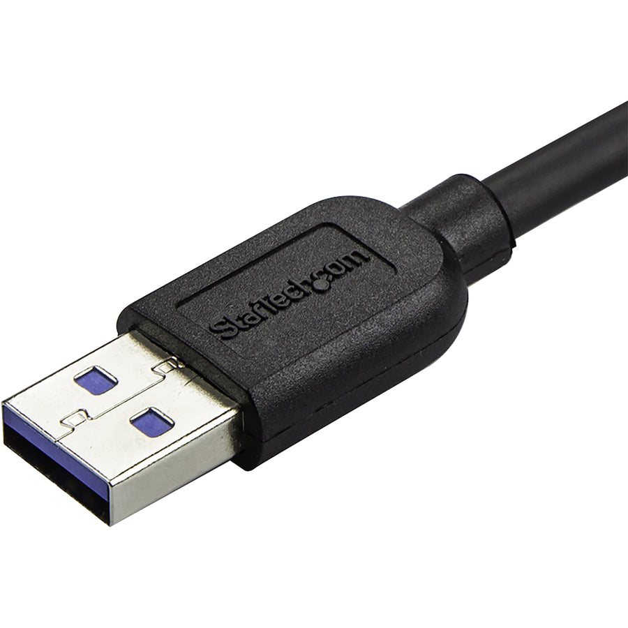 StarTech.com 0.5m 20in Slim Micro USB 3.0 (5Gbps) Cable - M/M - USB 3.0 A to Left-Angle Micro USB - USB 3.2 Gen 1