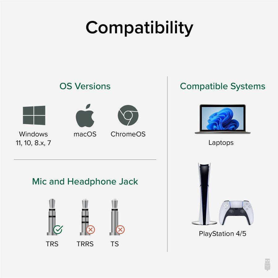 Plugable USB Audio Adapter with 3.5mm Speaker-Headphone and Microphone Jack, Add an External Stereo Sound Card to Any PC