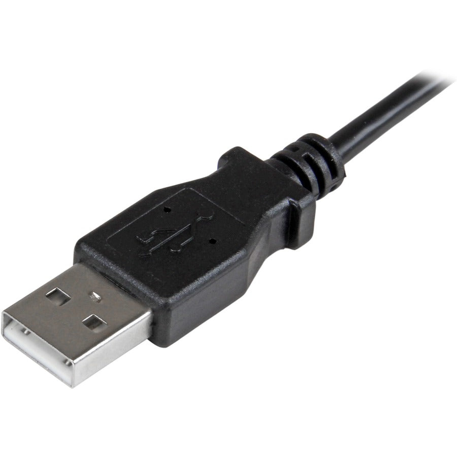 StarTech.com 0.5 m Right Angle Micro USB Cable - Charge and Sync Cable - USB to Micro USB - 24 AWG