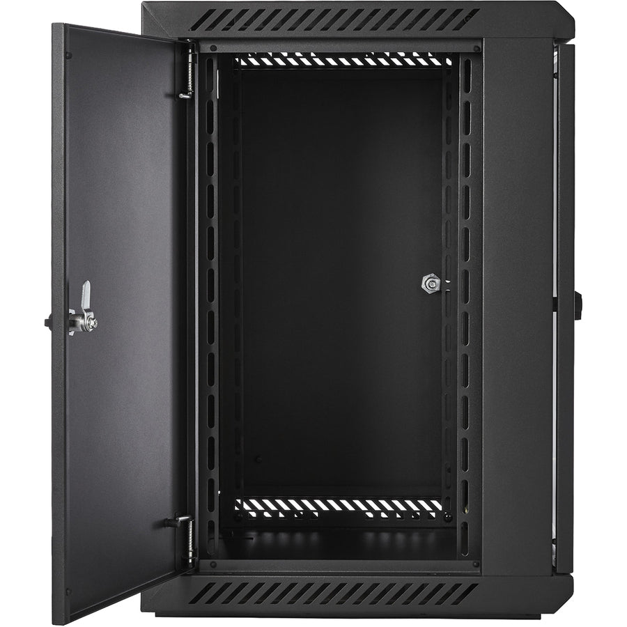 V7 12U Rack Wall Mount Glass Door Enclosure