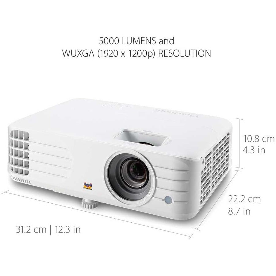 ViewSonic PG701WU 3500 Lumens WUXGA Projector with Vertical Keystone Dual 3D Ready HDMI Inputs and Low Input Latency for Home and Office