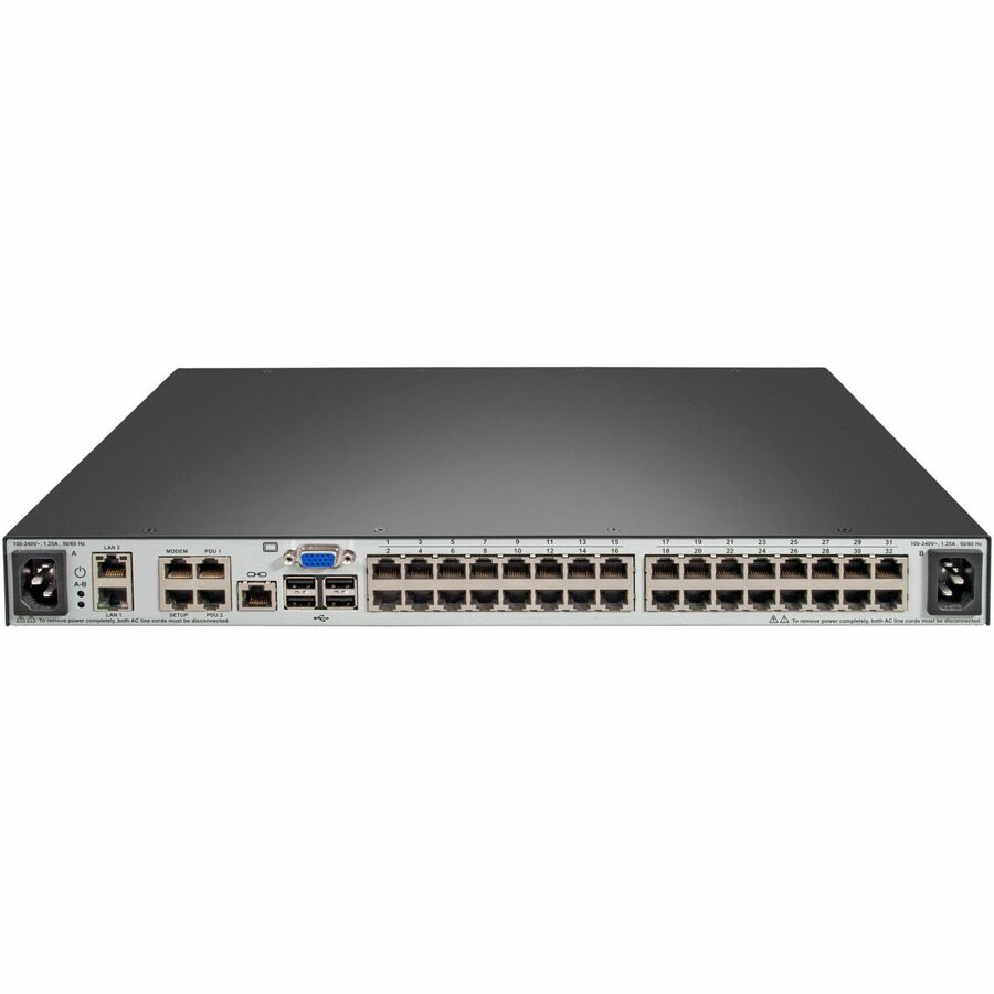 Vertiv Avocent MPU KVM Switch | 32 port | 2 Digital Path | Dual AC Power TAA