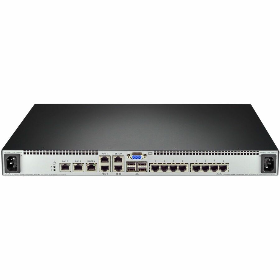 Vertiv Avocent MPU KVM Switch | 8 port | 1 Digital Path| Dual AC Power TAA