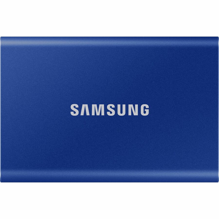 Samsung T7 MU-PC500H/AM 500 GB Portable Solid State Drive - External - PCI Express NVMe - Indigo Blue