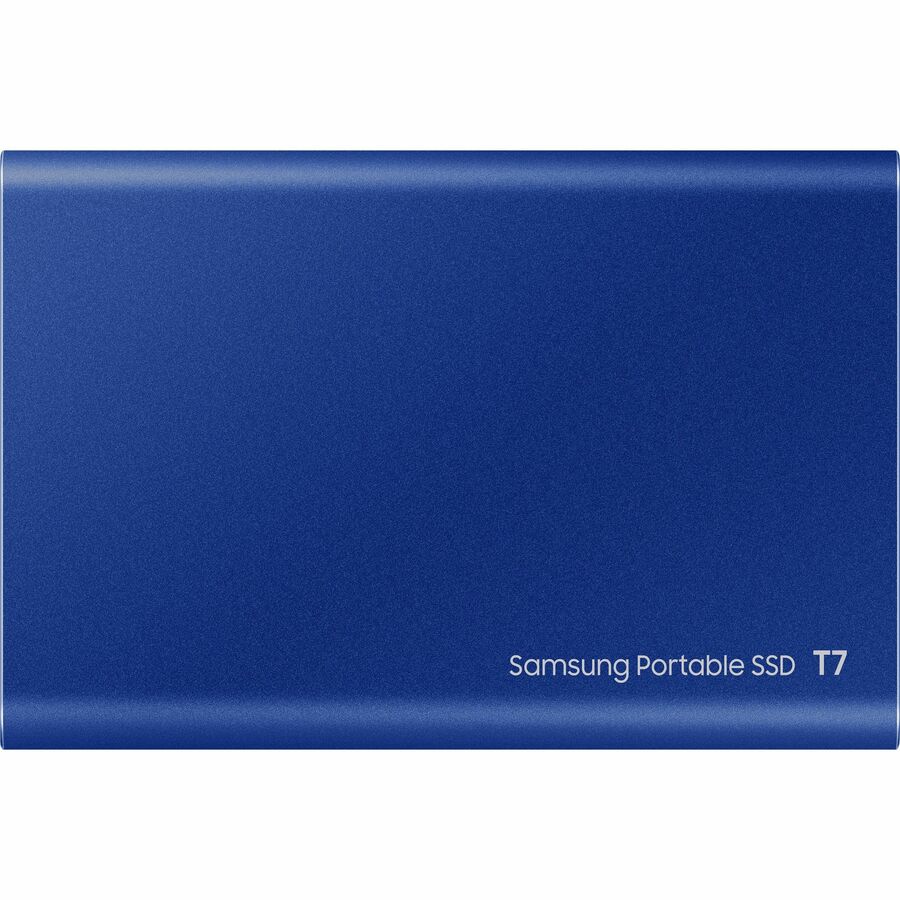 Samsung T7 MU-PC500H/AM 500 GB Portable Solid State Drive - External - PCI Express NVMe - Indigo Blue