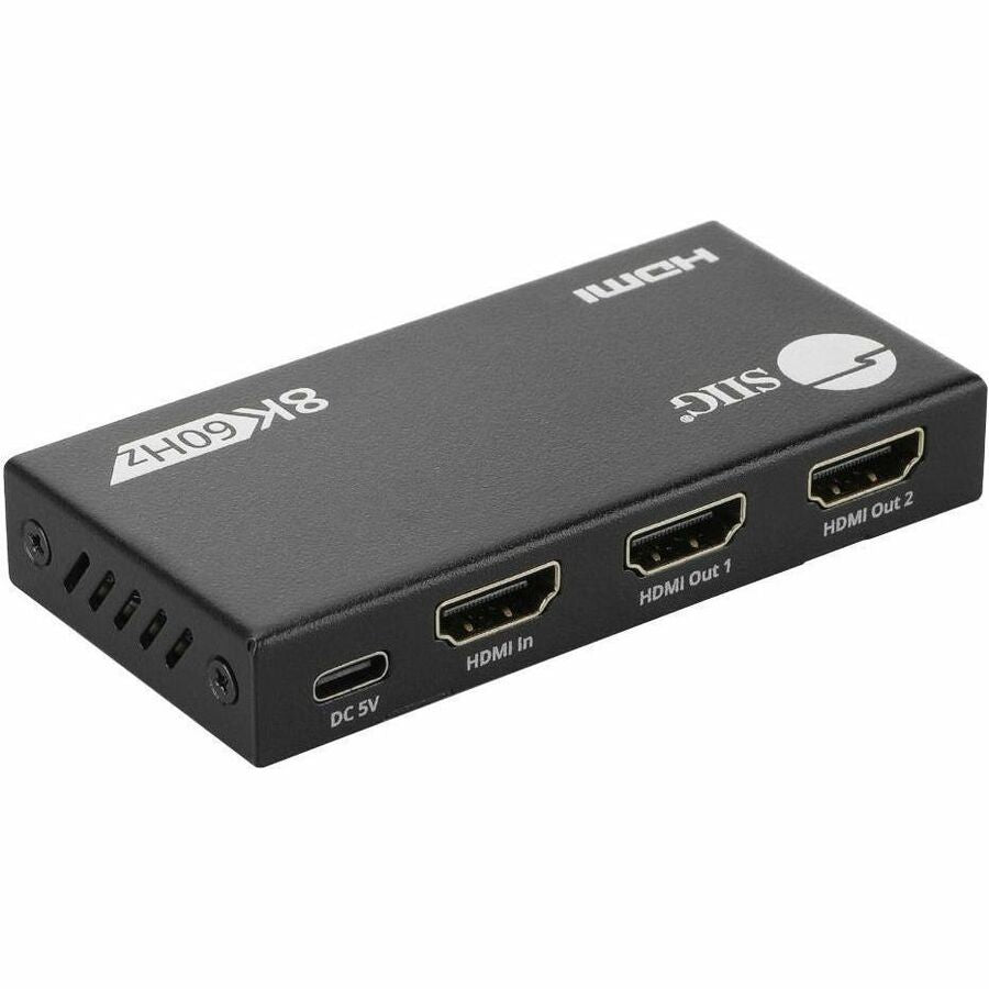 1x2 8K60Hz HDMI Splitter with VRR/ALLM - 40G - EDID management - Down scaler