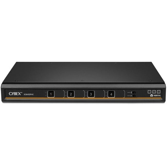 Vertiv Cybex SC800 Secure KVM | Single Head | 4 Port Universal and DPP | USB-C | NIAP version 4.0 Certified (SC845DPHC-400)