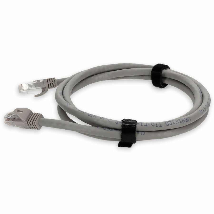 AddOn 1ft RJ-45 (Male) to RJ-45 (Male) Straight Gray Cat6A UTP PVC Copper Patch Cable