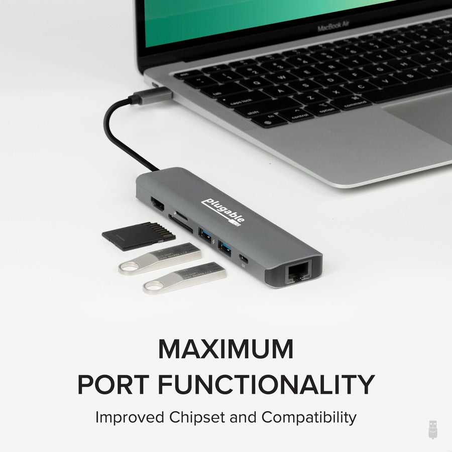 7-in-1 USB C Hub Multiport Adapter with Ethernet