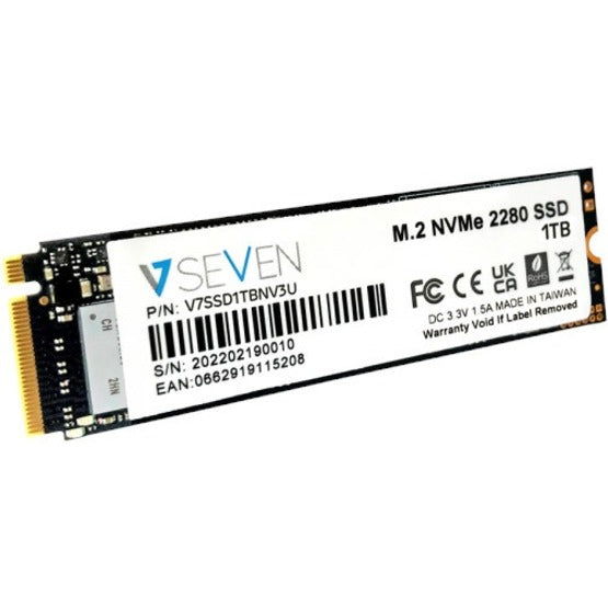 V7 1 TB Solid State Drive - M.2 Internal - PCI Express NVMe (PCI Express 3.0 x4) - TAA Compliant