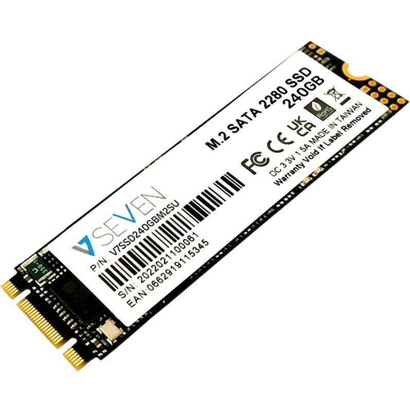 V7 V7SSD240GBM2SU 240 GB Solid State Drive - M.2 Internal - SATA (SATA/600) - TAA Compliant