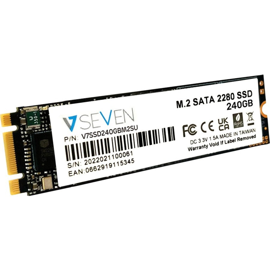 V7 V7SSD240GBM2SU 240 GB Solid State Drive - M.2 Internal - SATA (SATA/600) - TAA Compliant