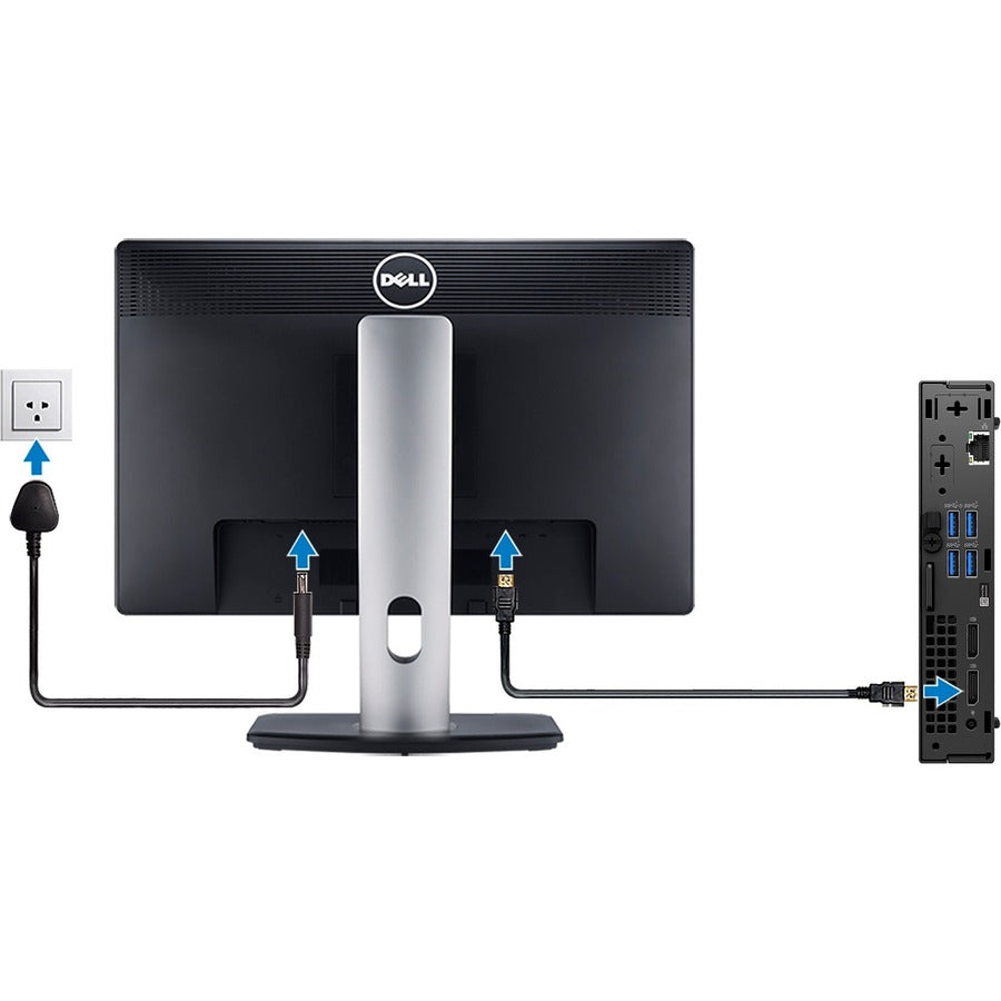 Dell OptiPlex 5000 Desktop Computer - Intel Core i5 12th Gen i5-12500T - 8 GB - 256 GB SSD - Micro PC - Black