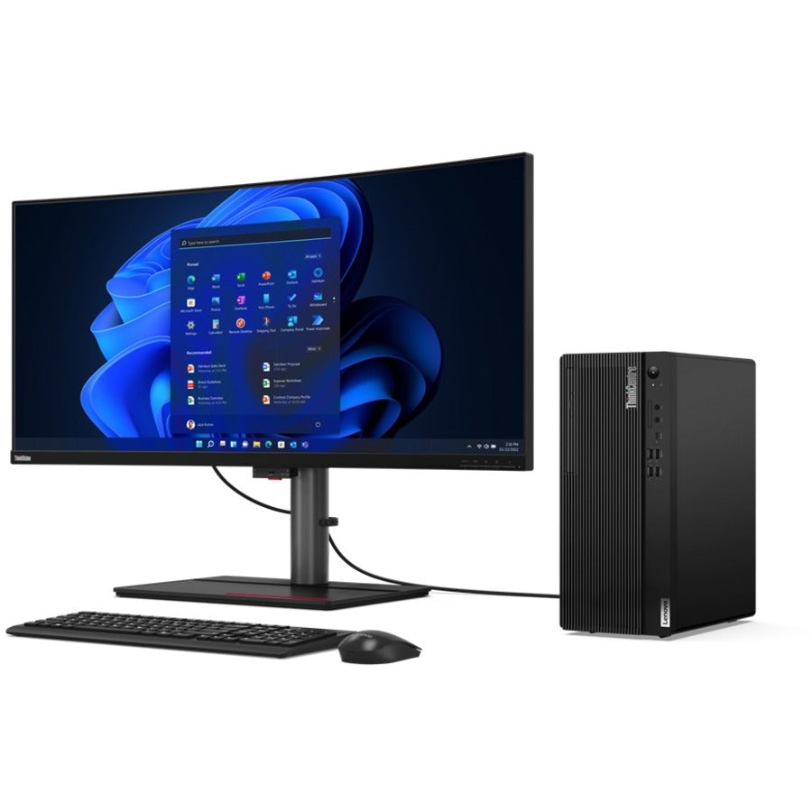 Lenovo ThinkCentre M80t Gen 3 11TE000PUS Desktop Computer - Intel Core i9 12th Gen i9-12900 Hexadeca-core (16 Core) - 16 GB RAM DDR5 SDRAM - 1 TB NVMe M.2 PCI Express PCI Express NVMe 4.0 x4 SSD - Tower - Black