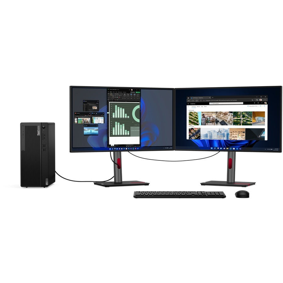 Lenovo ThinkCentre M80t Gen 3 11TE000PUS Desktop Computer - Intel Core i9 12th Gen i9-12900 Hexadeca-core (16 Core) - 16 GB RAM DDR5 SDRAM - 1 TB NVMe M.2 PCI Express PCI Express NVMe 4.0 x4 SSD - Tower - Black