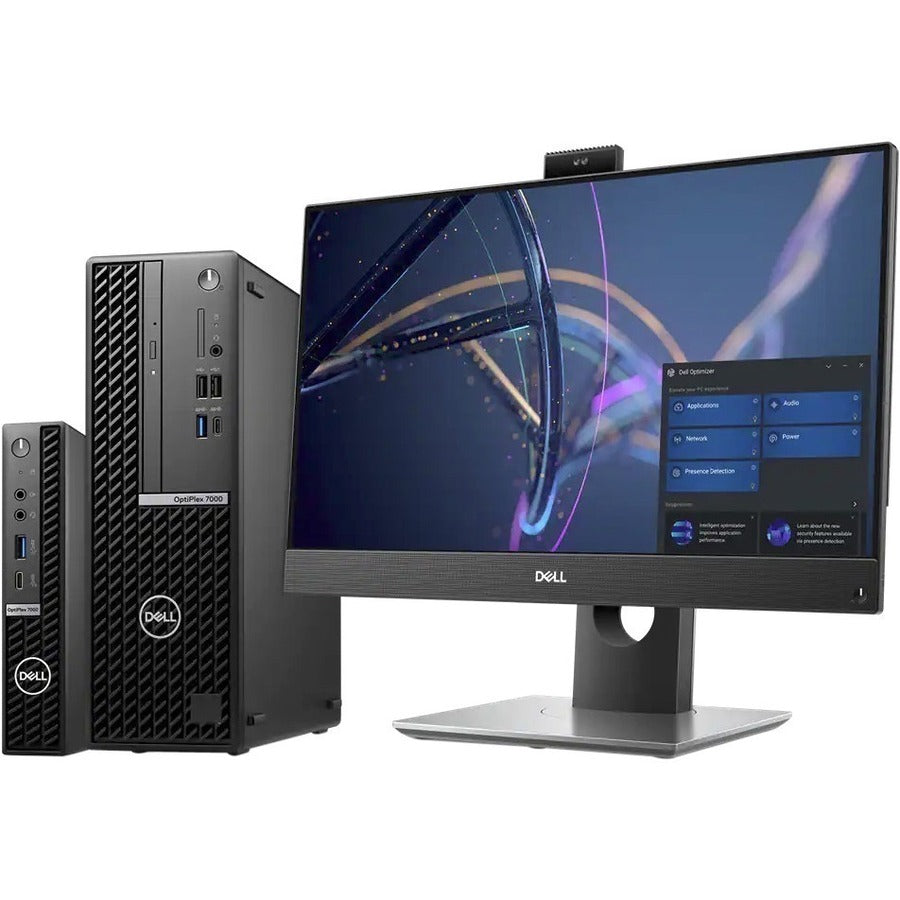 Dell OptiPlex 7000 Desktop Computer - Intel Core i5 12th Gen i5-12500T - 8 GB - 256 GB SSD - Micro PC - Black