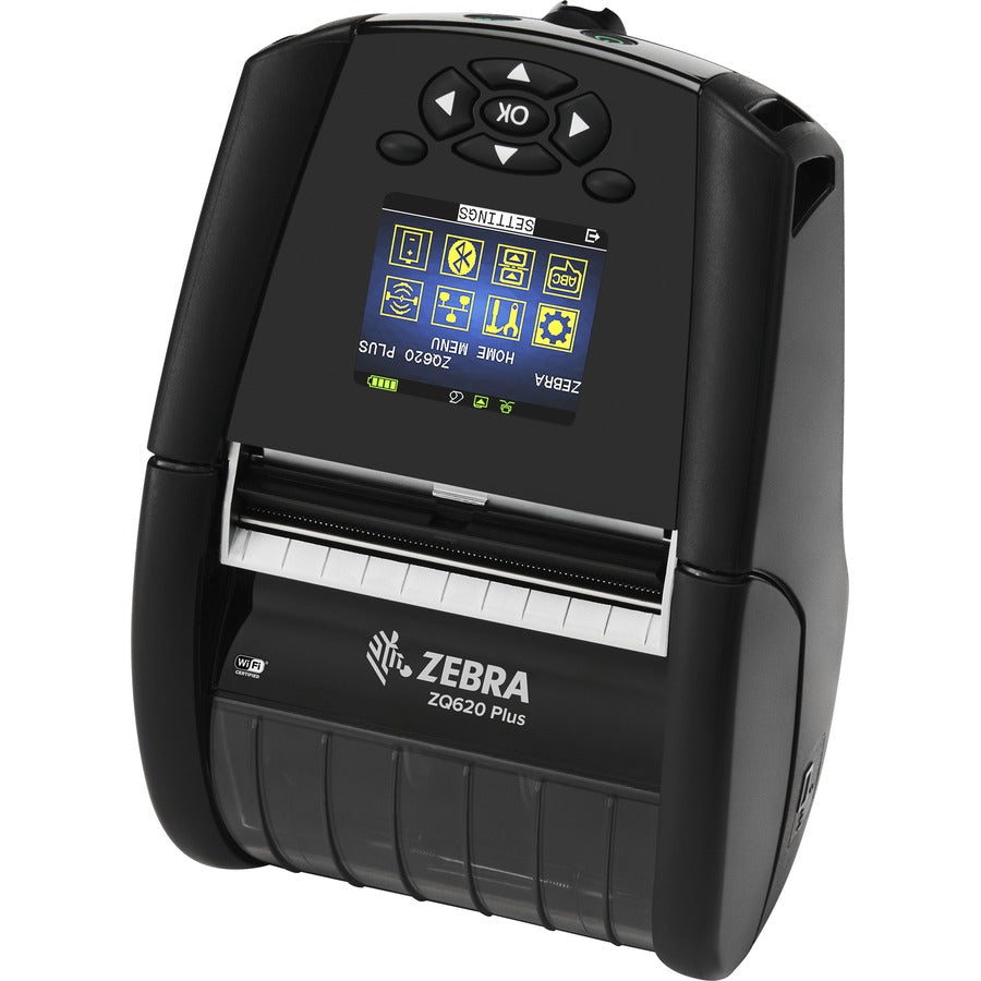 Zebra ZQ620 Plus Desktop, Industrial, Mobile Direct Thermal Printer - Monochrome - Label/Receipt Print - Bluetooth - Wireless LAN - Near Field Communication (NFC)