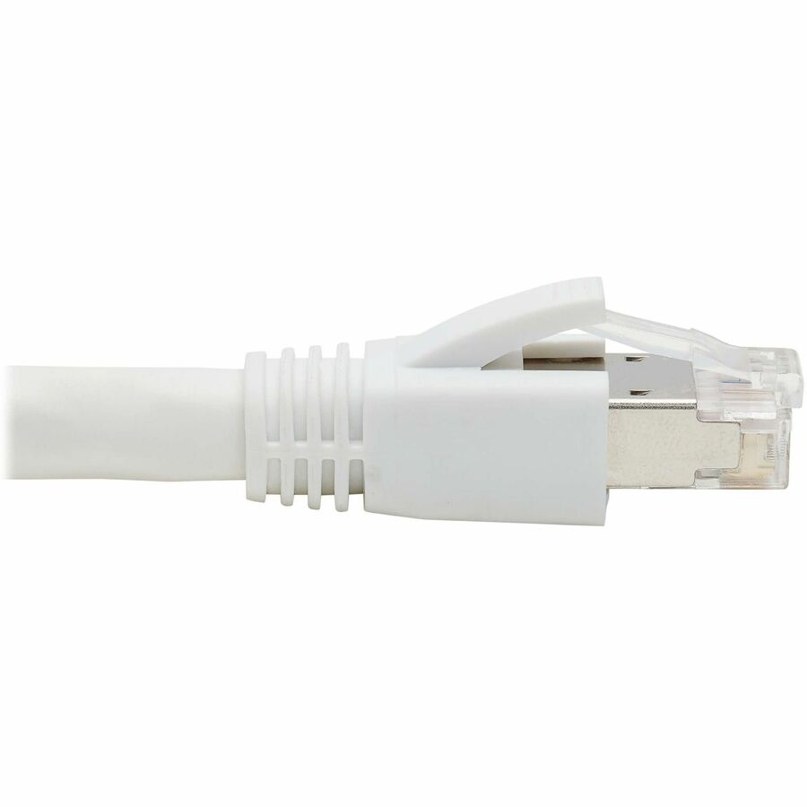 Eaton Tripp Lite Series Cat8 40G Snagless SSTP Ethernet Cable (RJ45 M/M), PoE, White, 3 ft. (0.9 m)