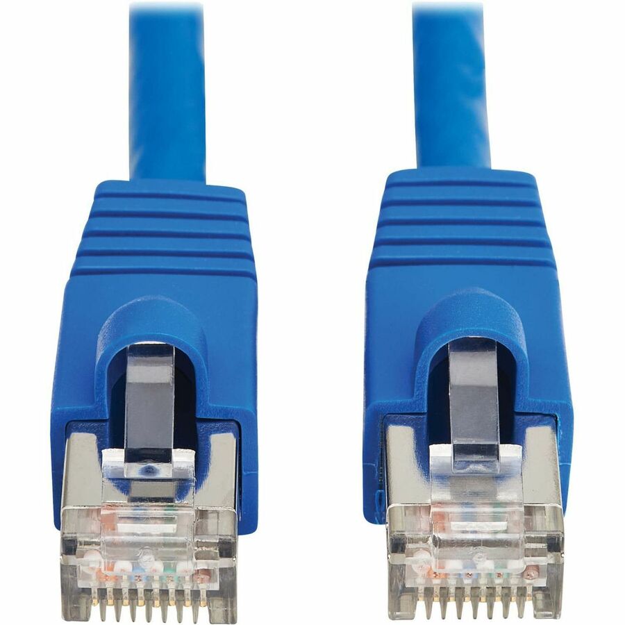 Eaton Tripp Lite Series Cat8 40G Snagless SSTP Ethernet Cable (RJ45 M/M), PoE, Blue, 1 ft. (0.3 m)