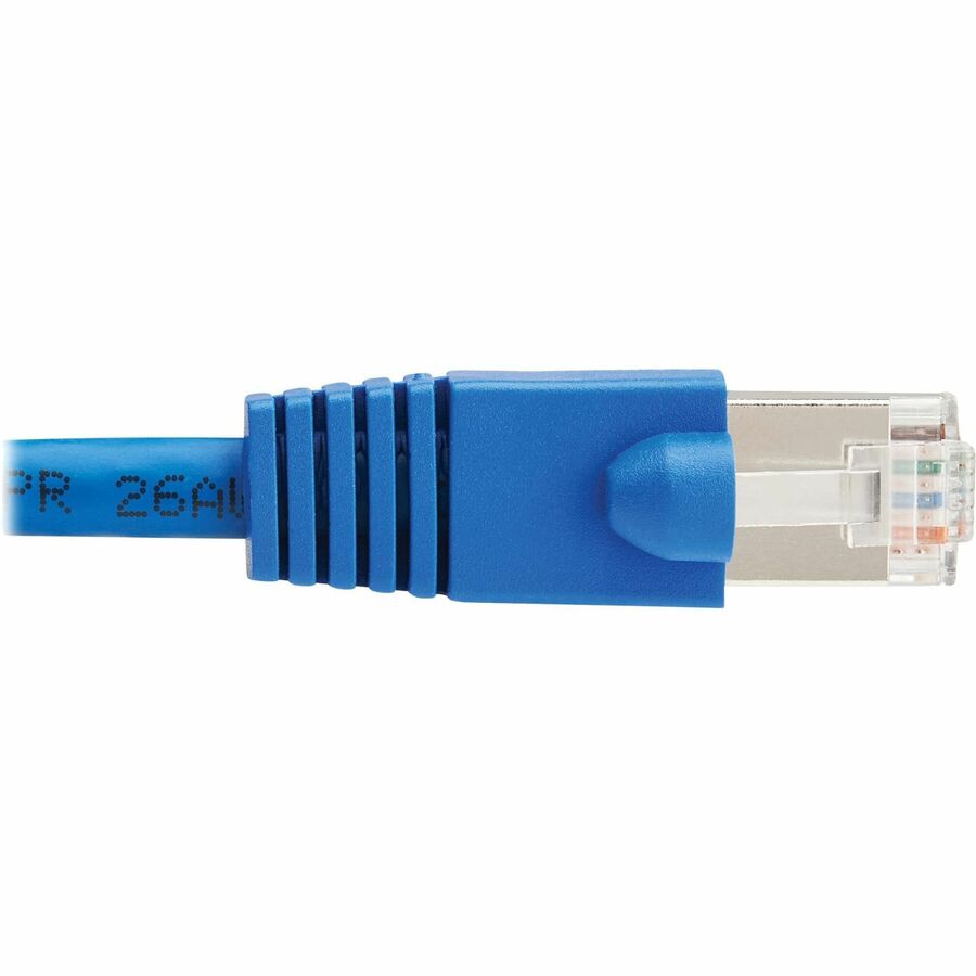 Eaton Tripp Lite Series Cat8 40G Snagless SSTP Ethernet Cable (RJ45 M/M), PoE, Blue, 1 ft. (0.3 m)