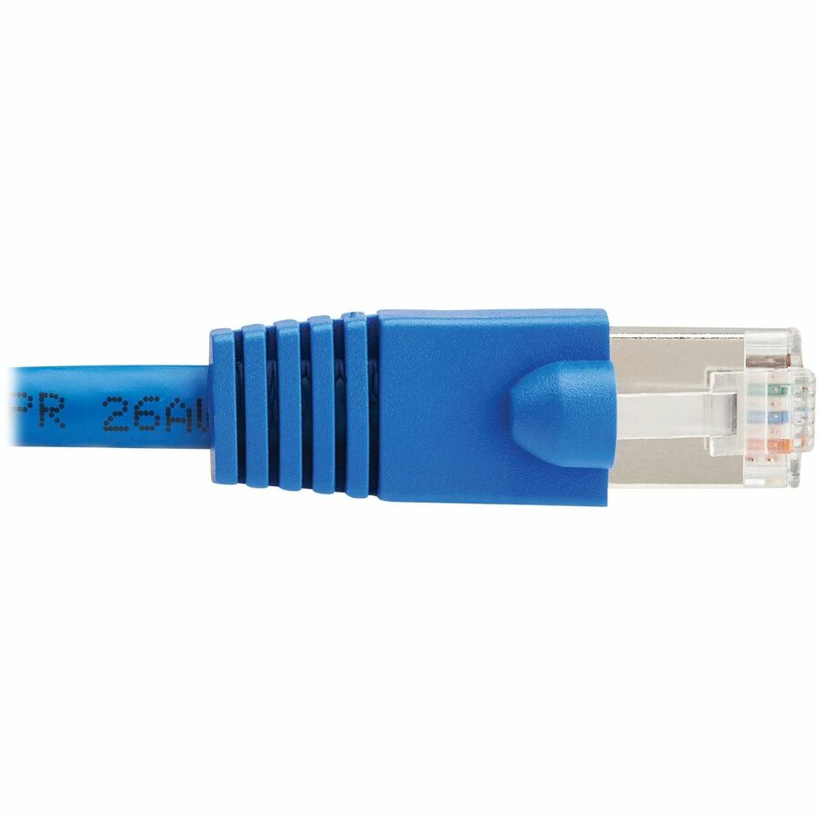 Eaton Tripp Lite Series Cat8 40G Snagless SSTP Ethernet Cable (RJ45 M/M), PoE, Blue, 12 ft. (3.7 m)