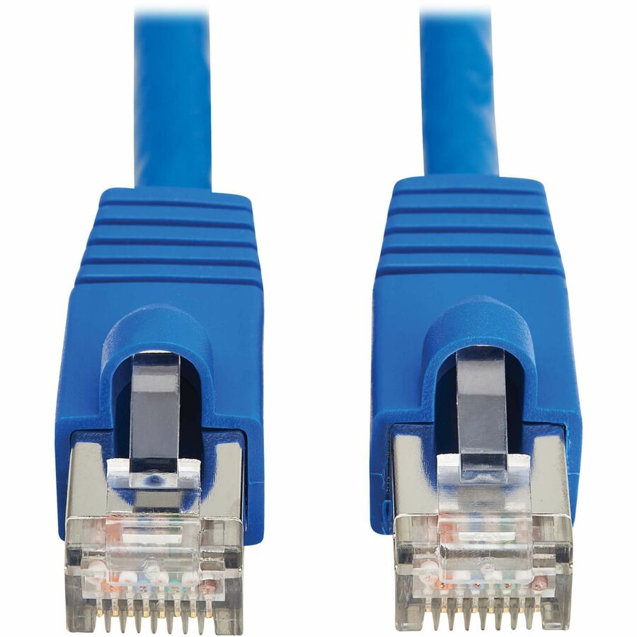 Eaton Tripp Lite Series Cat8 40G Snagless SSTP Ethernet Cable (RJ45 M/M), PoE, Blue, 12 ft. (3.7 m)