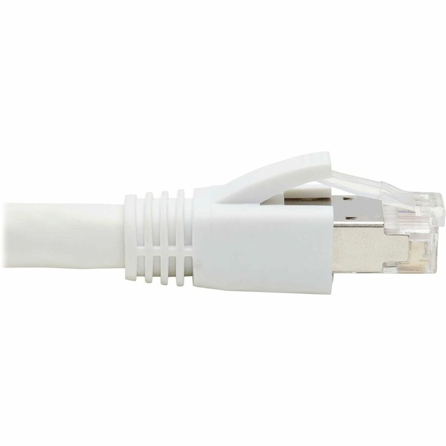 Eaton Tripp Lite Series Cat8 40G Snagless SSTP Ethernet Cable (RJ45 M/M), PoE, White, 15 ft. (4.6 m)