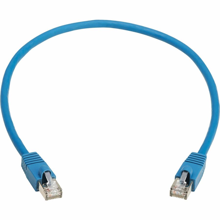 Eaton Tripp Lite Series Cat8 40G Snagless SSTP Ethernet Cable (RJ45 M/M), PoE, LSZH, Blue, 0.5 m (1.6 ft.)