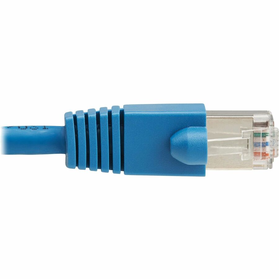 Eaton Tripp Lite Series Cat8 40G Snagless SSTP Ethernet Cable (RJ45 M/M), PoE, LSZH, Blue, 0.5 m (1.6 ft.)