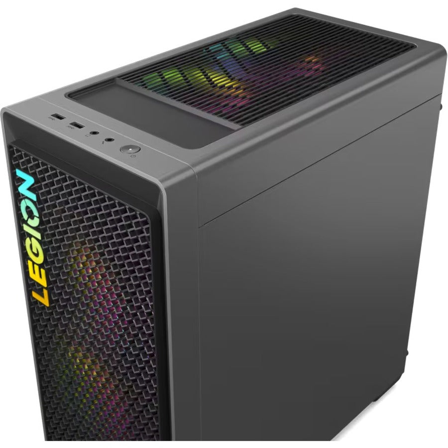 Lenovo Legion T5 26IRB8 90UT001RUS Gaming Desktop Computer - Intel Core i7 14th Gen i7-14700F - 32 GB - 1 TB HDD - 1 TB SSD - Tower - Storm Gray