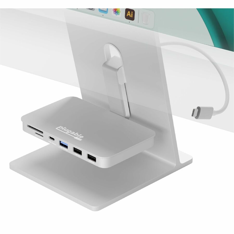 Plugable USB C Hub for iMac 24 Inch, 6-in-1 iMac USB Hub Multiport Adapter with 10Gbps