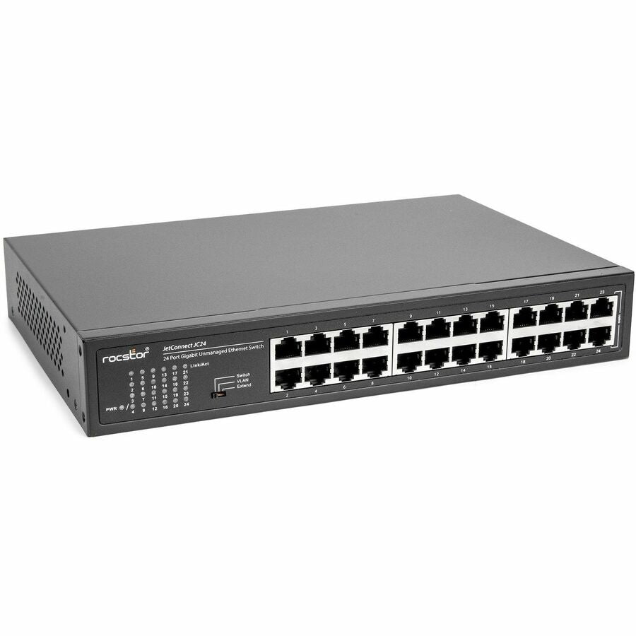 Rocstor 24-Port Gigabit Desktop/Rackmount/Wall mount Switch