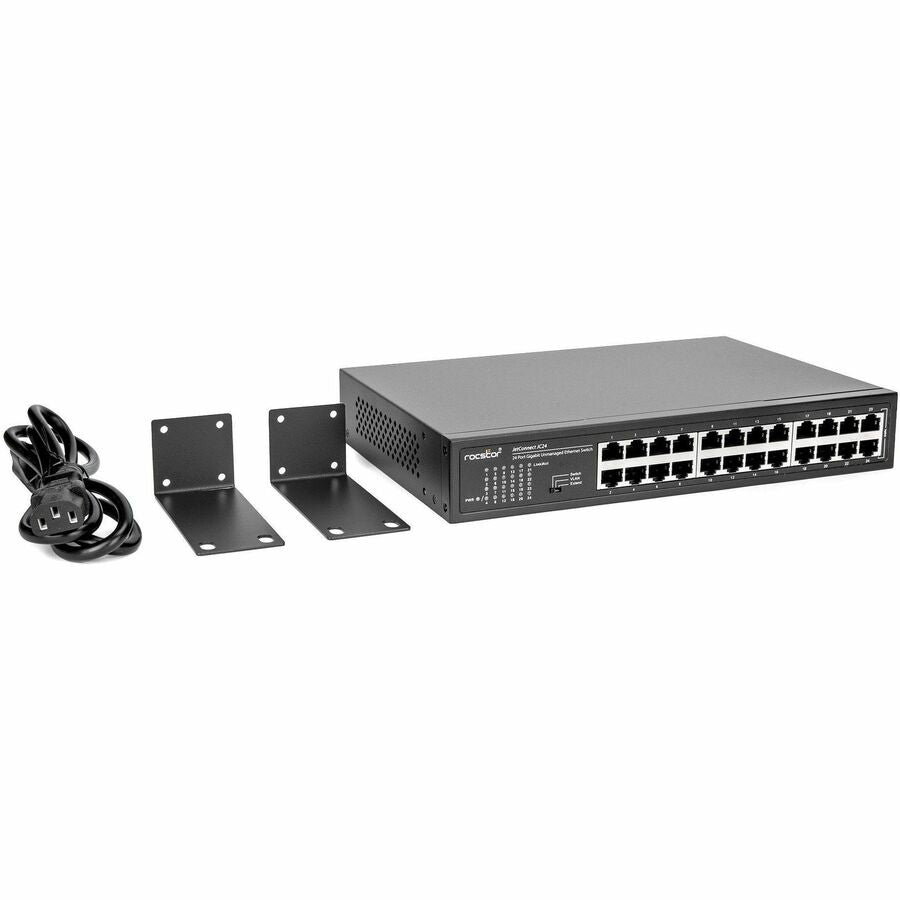 Rocstor 24-Port Gigabit Desktop/Rackmount/Wall mount Switch