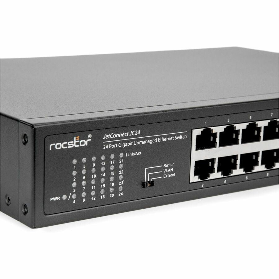 Rocstor 24-Port Gigabit Desktop/Rackmount/Wall mount Switch