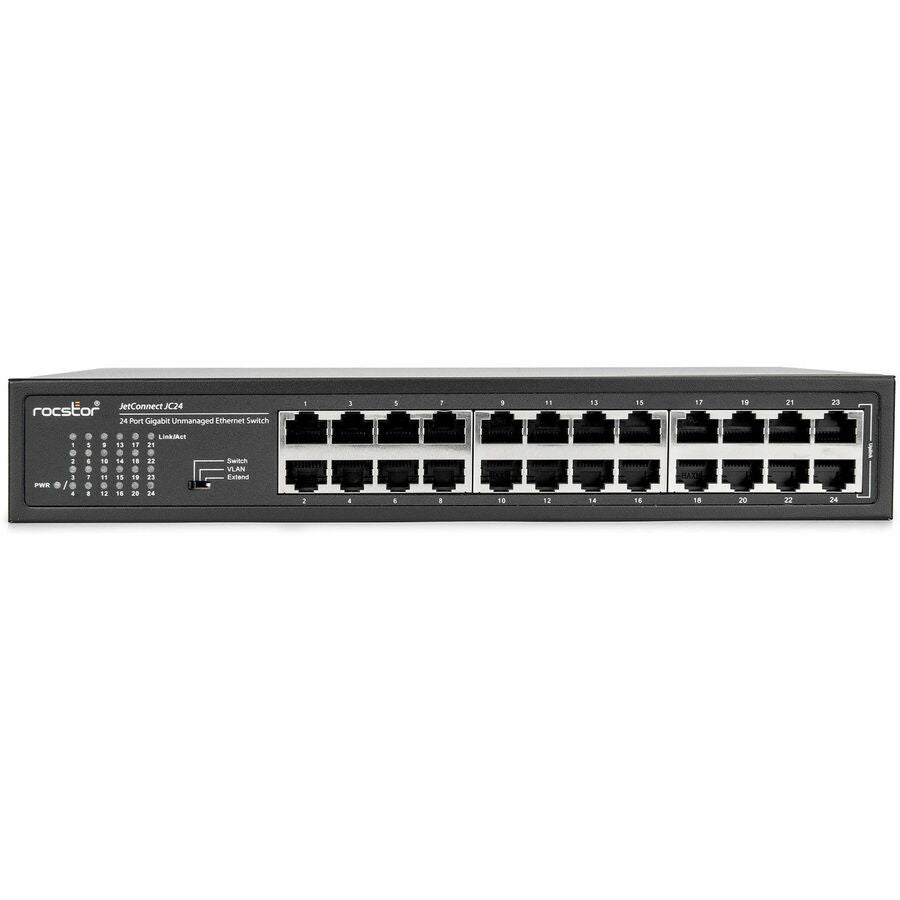 Rocstor 24-Port Gigabit Desktop/Rackmount/Wall mount Switch