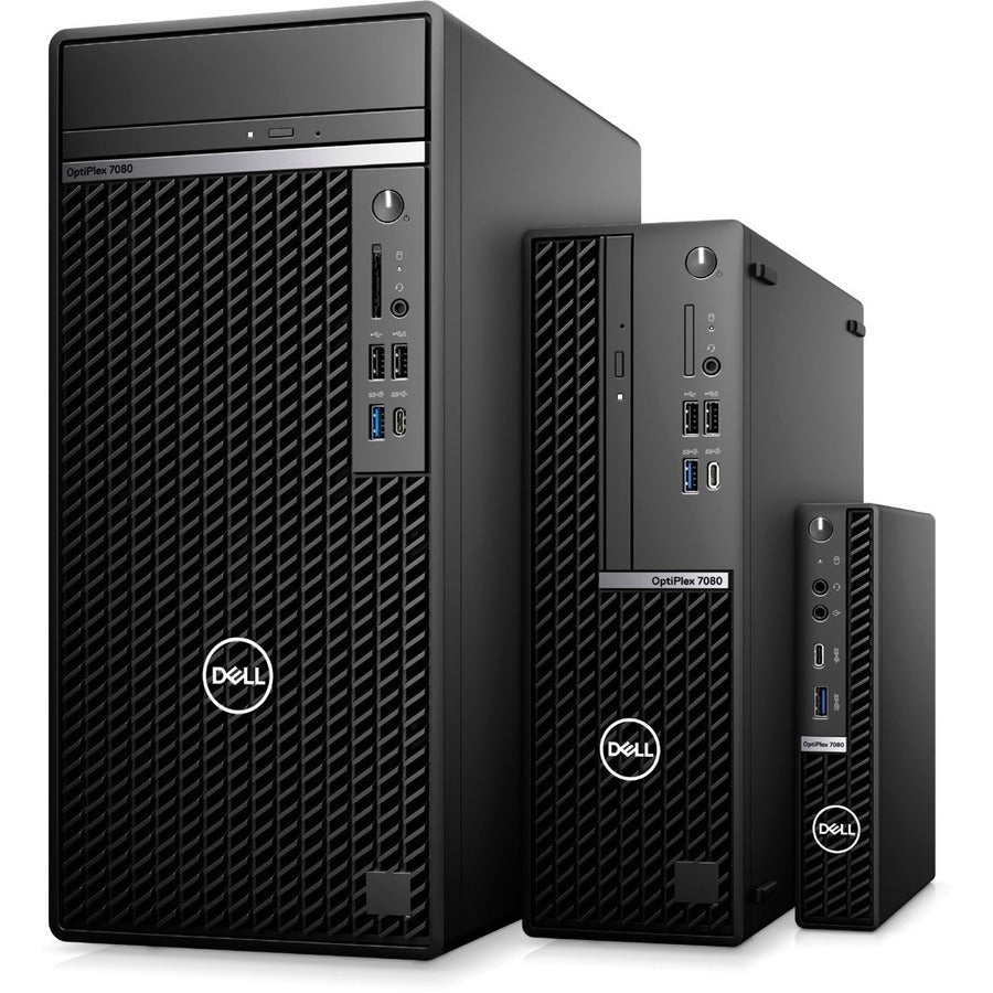 Dell OptiPlex 7000 7080 Desktop Computer - Intel Core i5 10th Gen i5-10500 Hexa-core (6 Core) 3.10 GHz - 8 GB RAM DDR4 SDRAM - 256 GB SSD - Small Form Factor