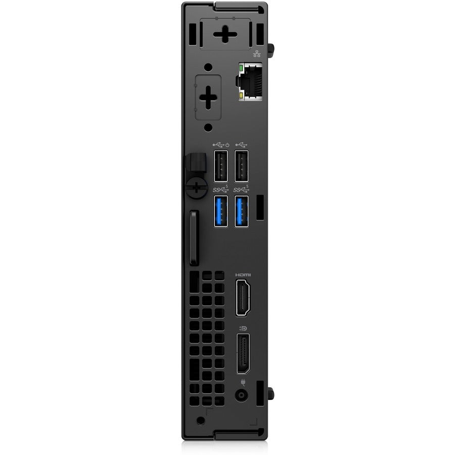 Dell OptiPlex 3000 Desktop Computer - Intel Core i3 12th Gen i3-12100T Quad-core (4 Core) 2.20 GHz - 8 GB RAM DDR4 SDRAM - 256 GB M.2 PCI Express NVMe 3.0 x4 SSD - Micro PC - Black