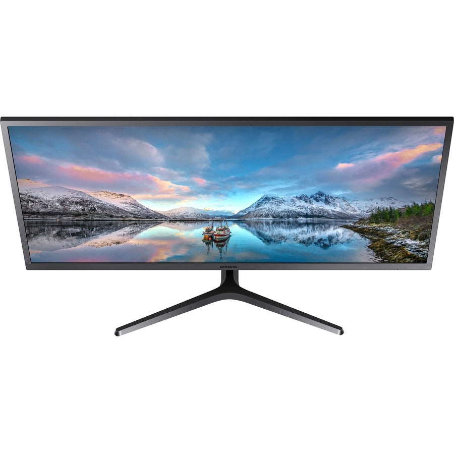 Samsung S34J550WQN UW-QHD LCD Monitor - 21:9 - Dark Blue Gray, Black