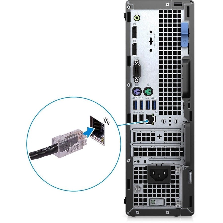 Dell OptiPlex 7000 7090 Desktop Computer - Intel Core i5 10th Gen i5-10505 Hexa-core (6 Core) 3.20 GHz - 8 GB RAM DDR4 SDRAM - 256 GB M.2 PCI Express NVMe 3.0 x4 SSD - Small Form Factor - Black