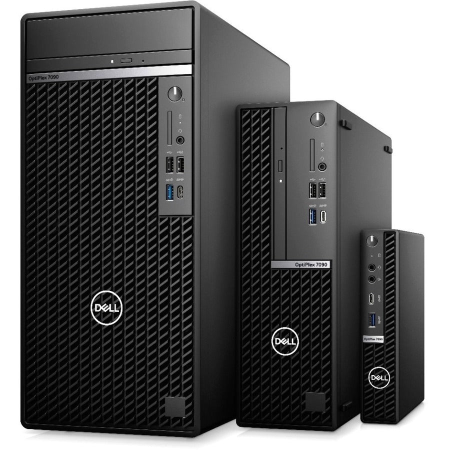 Dell OptiPlex 7000 7090 Desktop Computer - Intel Core i5 10th Gen i5-10505 Hexa-core (6 Core) 3.20 GHz - 8 GB RAM DDR4 SDRAM - 256 GB M.2 PCI Express NVMe 3.0 x4 SSD - Small Form Factor - Black