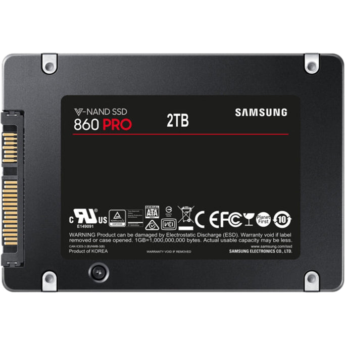 Samsung 860 PRO MZ-76P2T0BW 2 TB Solid State Drive - 2.5