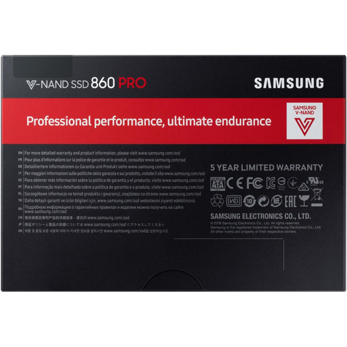 Samsung 860 PRO MZ-76P2T0BW 2 TB Solid State Drive - 2.5