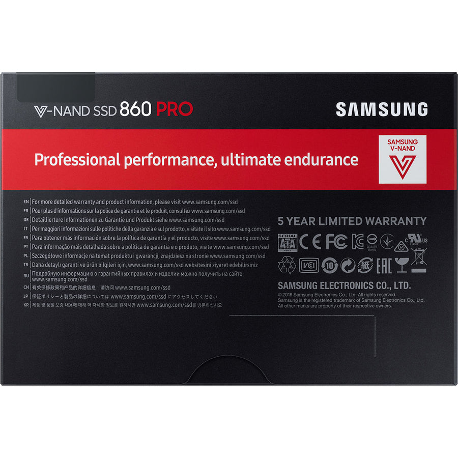 Samsung 860 PRO MZ-76P512BW 512 GB Solid State Drive - 2.5