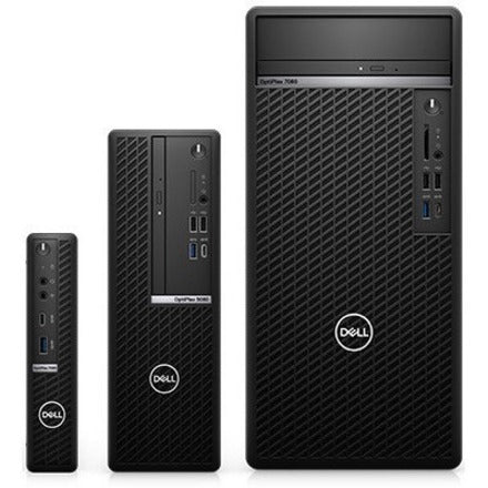 Dell OptiPlex 3000 3090 Desktop Computer - Intel Core i5 10th Gen i5-10505 Hexa-core (6 Core) 3.20 GHz - 8 GB RAM DDR4 SDRAM - 256 GB M.2 PCI Express NVMe SSD - Tower - Black