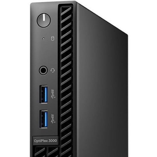 Dell OptiPlex 3000 Desktop Computer - Intel Core i5 12th Gen i5-12500T Hexa-core (6 Core) 2 GHz - 16 GB RAM DDR4 SDRAM - 512 GB M.2 PCI Express NVMe 3.0 x4 SSD - Micro PC - Black